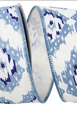 reliant ribbons IKAT CANVAS WIRED EDGE RIBBON - 2.5" x 10 Yards