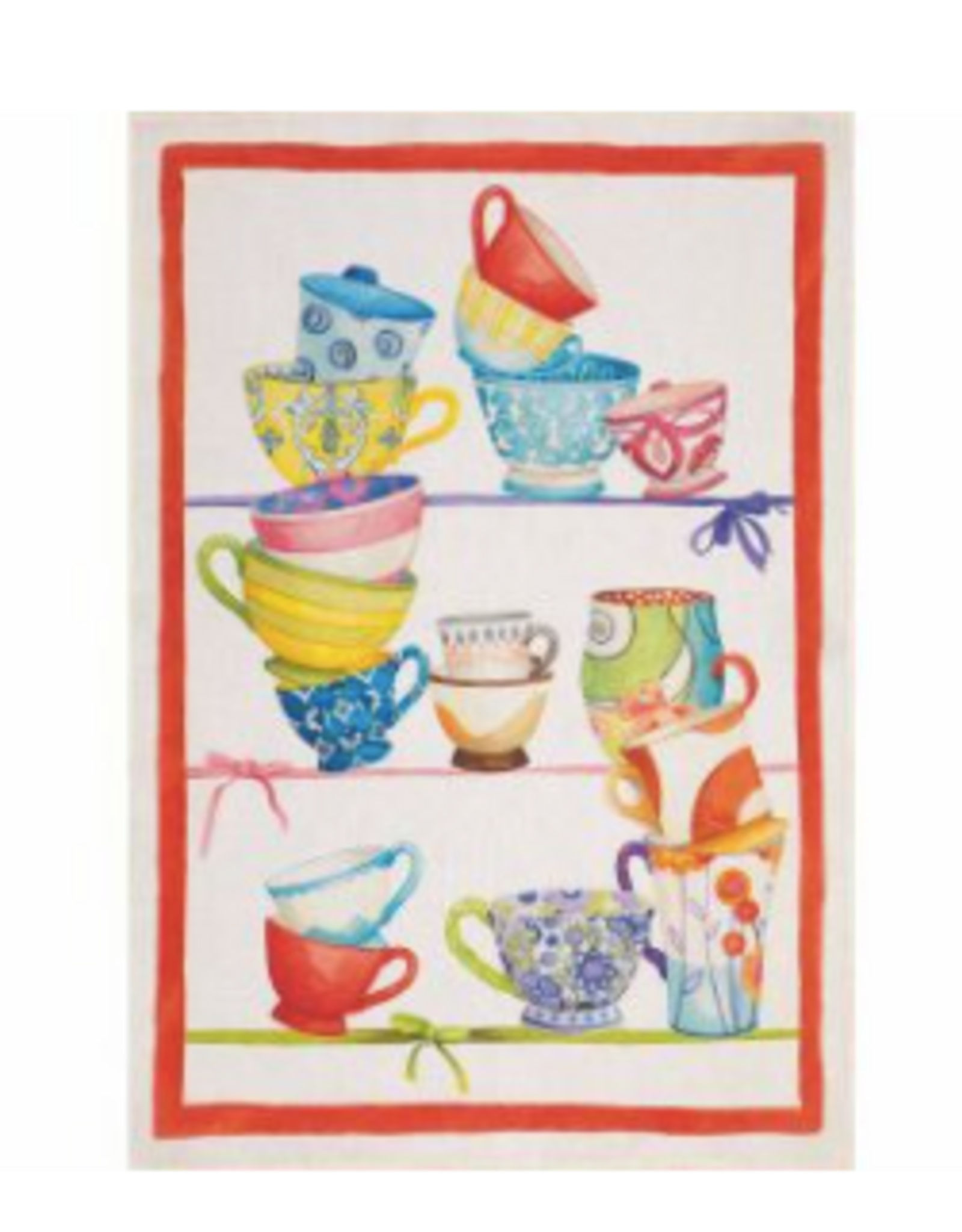 Italian Linen - Bric Brac Rosso Towel