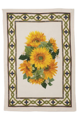 Italian Linen - Etruscan Garden Girasole Towel 20" x 28" (100% Linen)