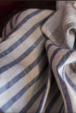 Italian Linen -  Buttero Towel Blue  (100% Linen)