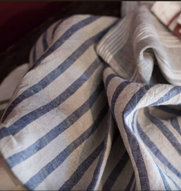 Italian Linen -  Buttero Towel Blue  (100% Linen)
