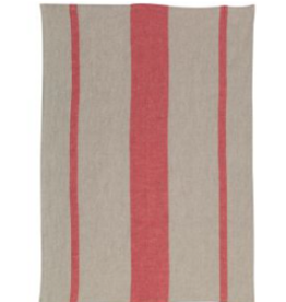 Italian Linen - Maremma Towel Red (100% Linen)