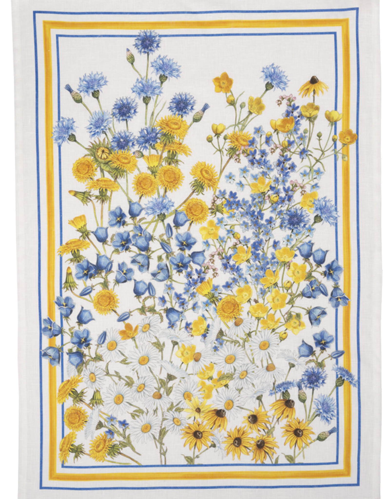 Italian Linen - Sungarden Fiordalsi White Kitchen Towel 20" x 28"