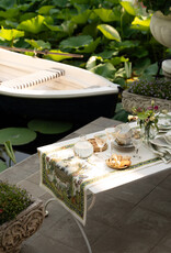 Italian Linen - Bunny Garden Table Runner 18" z 67" (100% Linen)