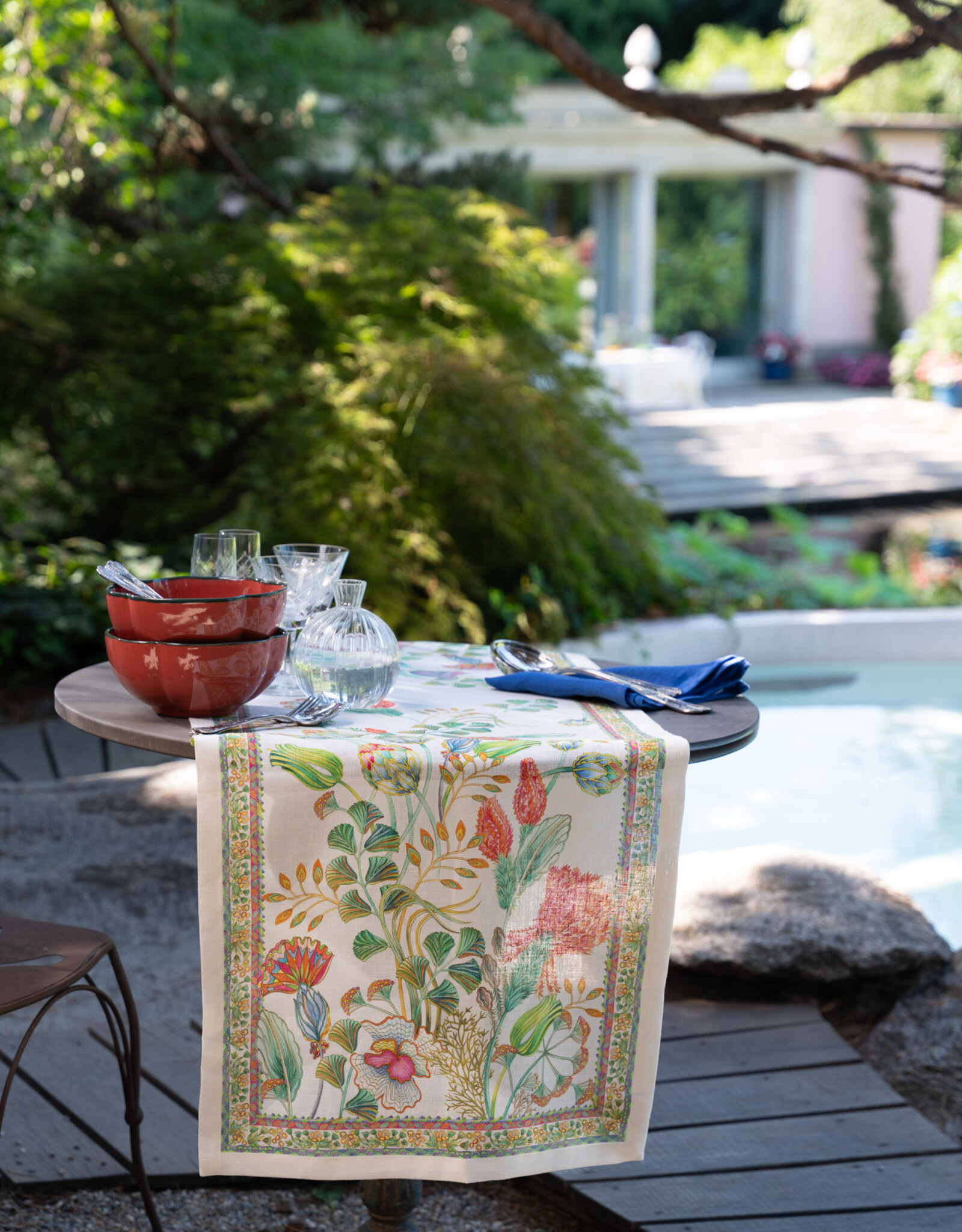 Italian Linen - Artigemme Table Runner 18" x 67" (100% Linen)