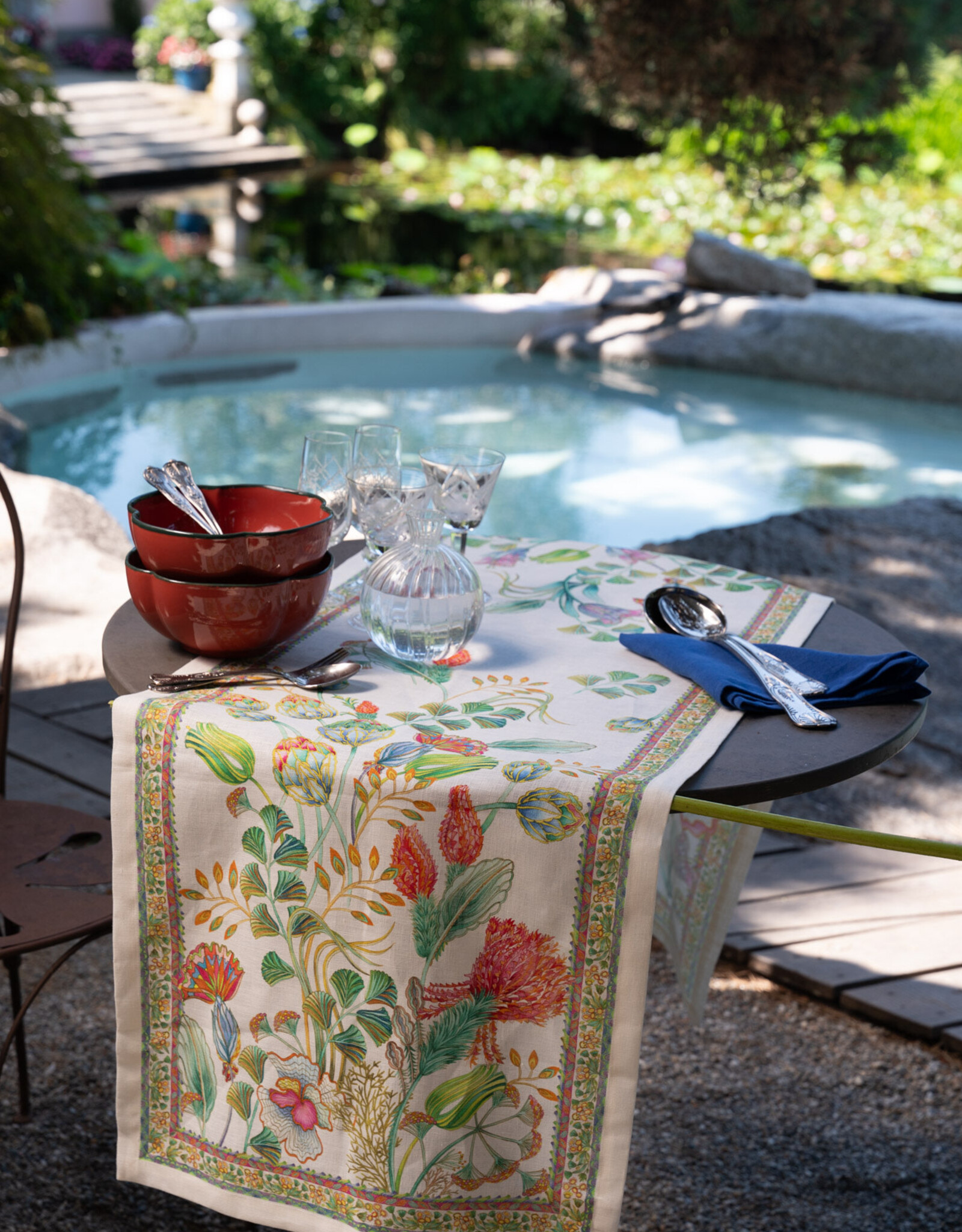 Italian Linen - Artigemme Table Runner 18" x 67" (100% Linen)