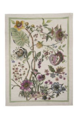 Italian Linen - Biloba Verde Kitchen Towel 20" x 28"