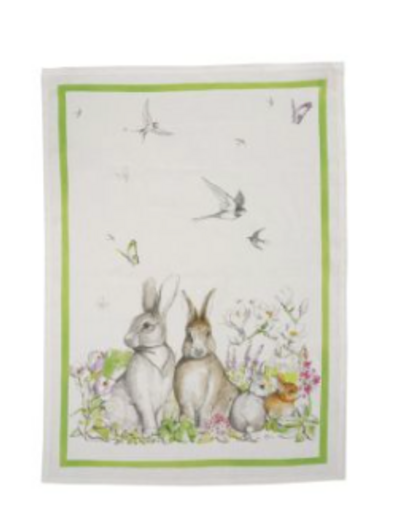 Italian Linen - Remi Verdi  Kitchen Towel 20" x 28"