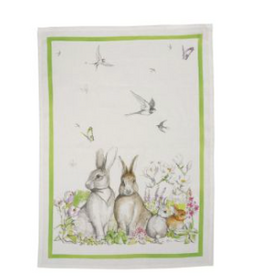 Italian Linen - Remi Verdi  Kitchen Towel 20" x 28"