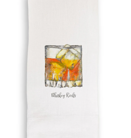 Linen Towel - Whiskey Rocks 18" x 24"