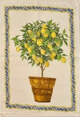 Italian Linen - Limonaia Coccio Crema  Kitchen Towel 20" x 28"