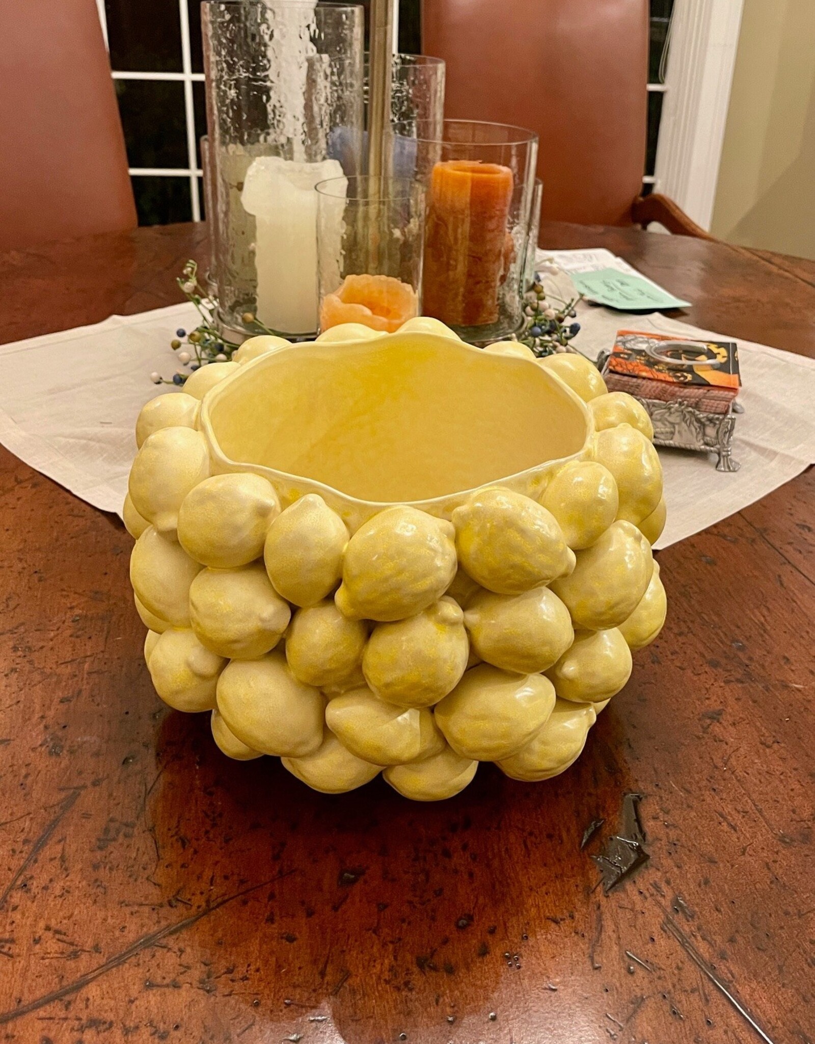 Layered Lemon Collection Pot 13.5"x 7.75"