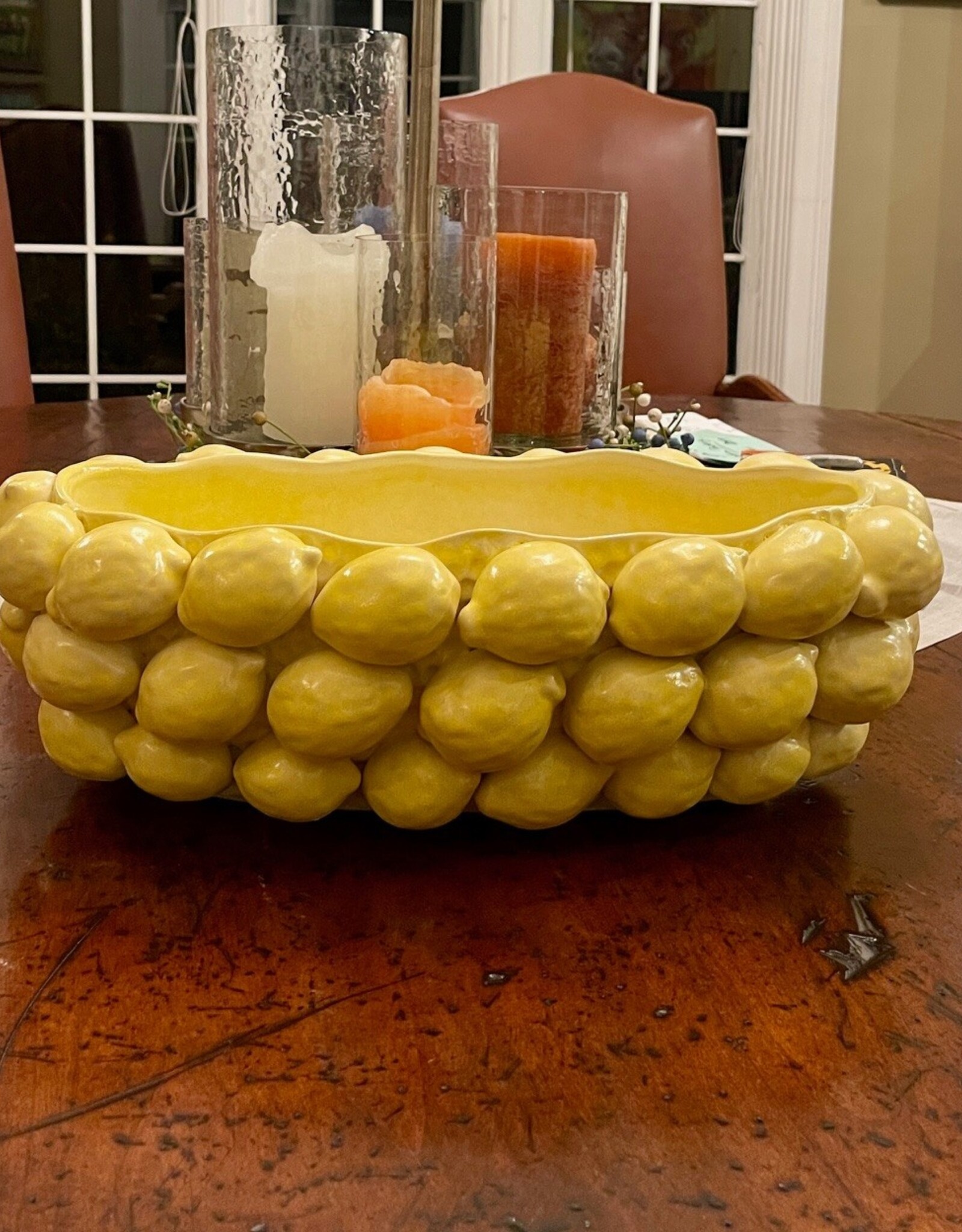 Layered Lemon Collection Bowl19"x 11"x 6.25"