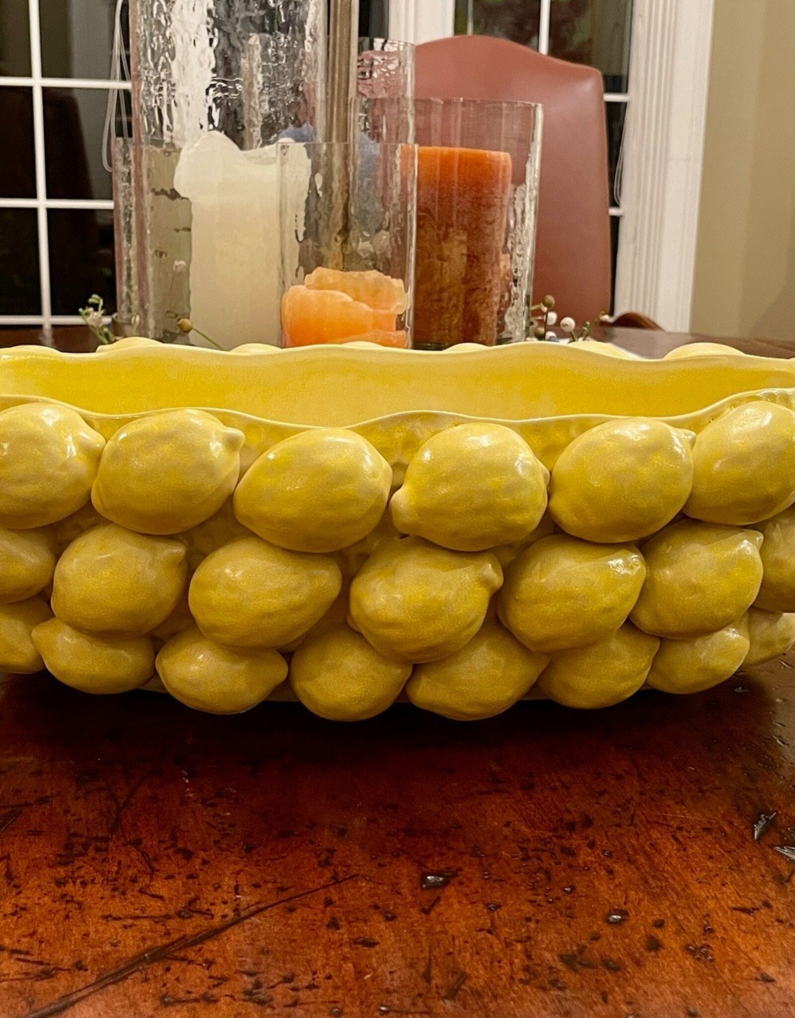 Layered Lemon Collection Bowl19"x 11"x 6.25"