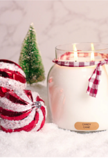 Keepers of the Light Candle - Candy Cane Limited Edition -  Papa 34 oz. - Black Lid