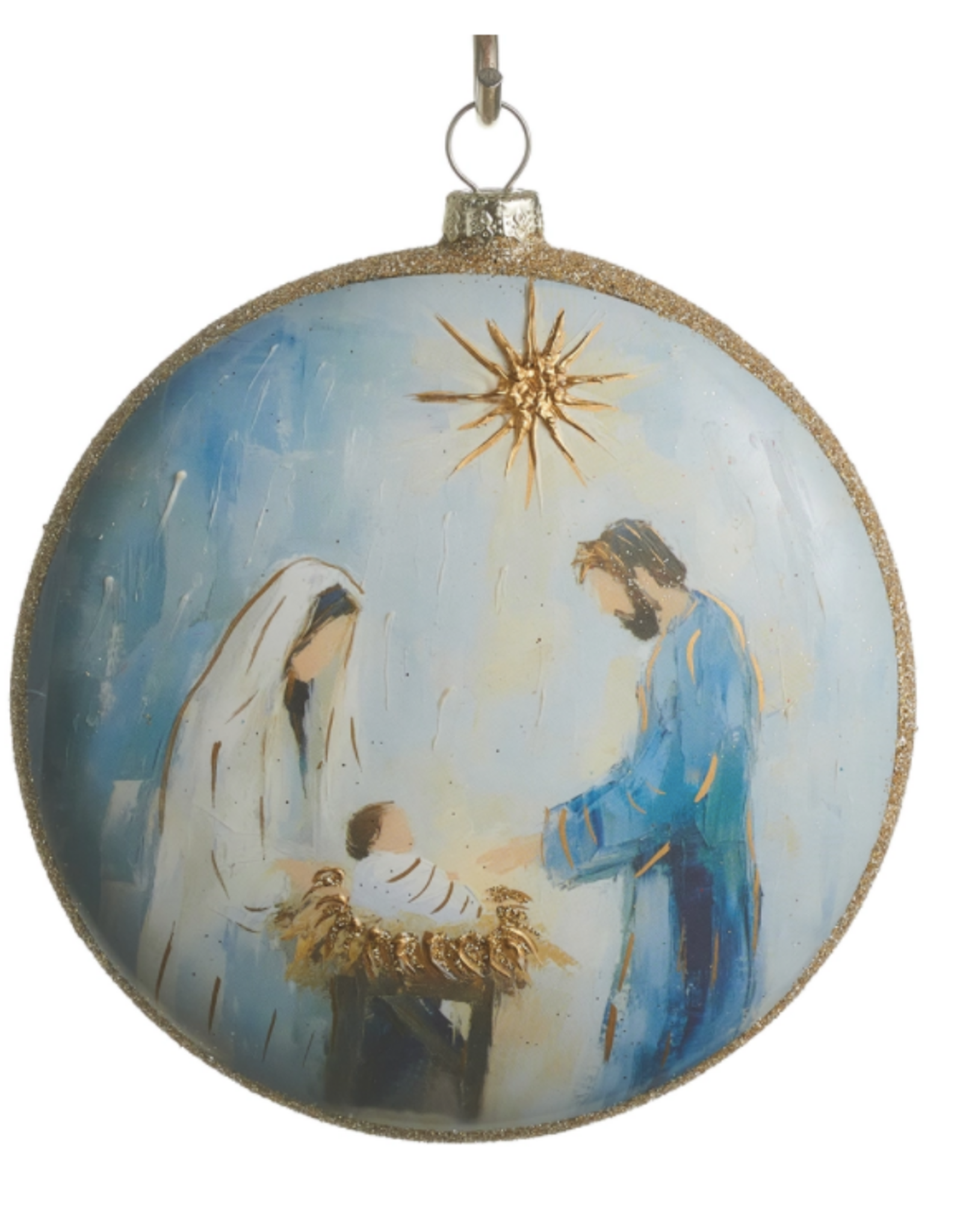 4.75" Blessed in Bethlehem Disc Ornament