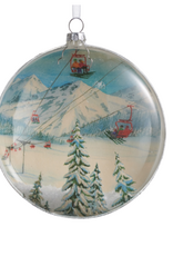 5" At The Slopes Disc Ornament