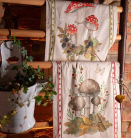 Italian Linen - Grifola Rosso Kitchen Towel 20" x 28"