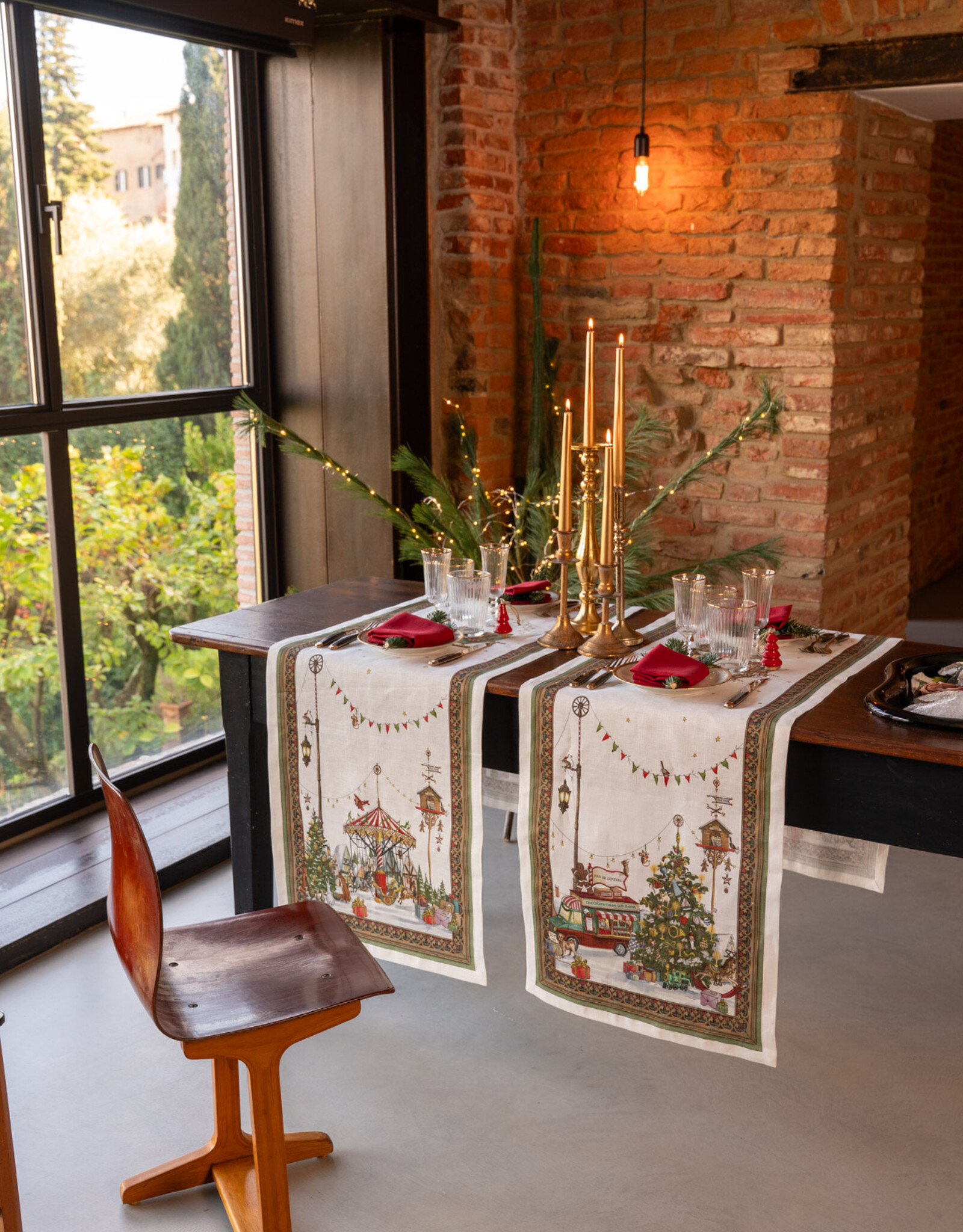 Italian Linen - Natalis Table Runner 20"X 67"