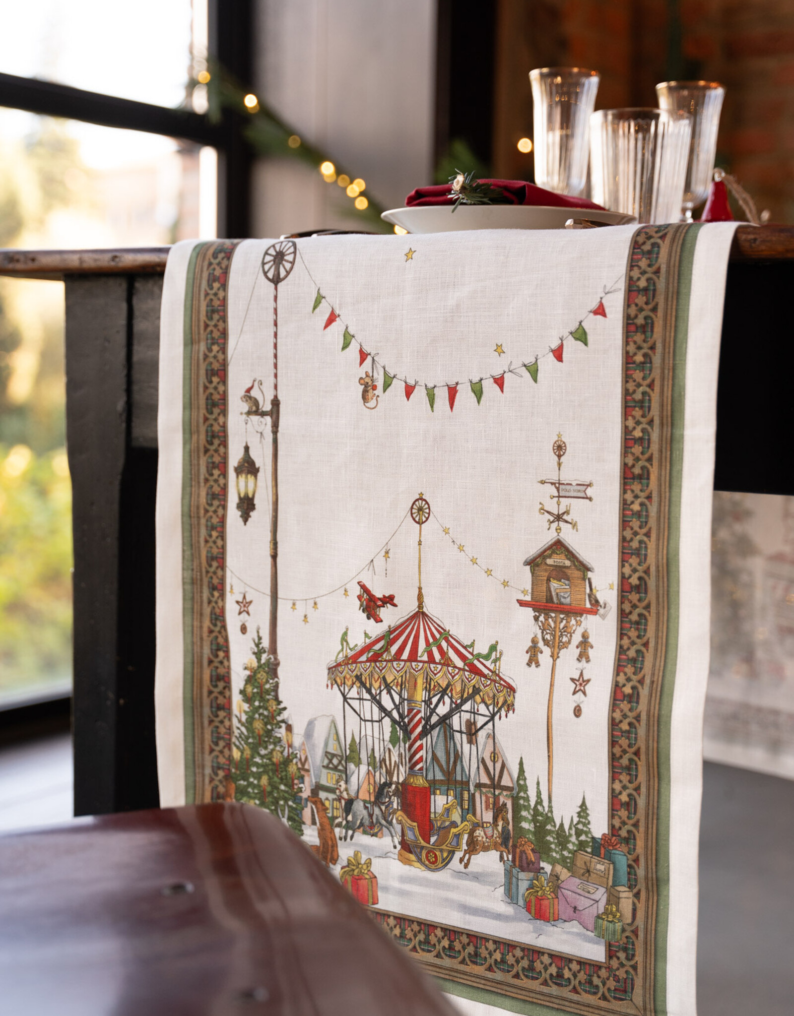 Italian Linen - Natalis Table Runner 20"X 67"