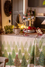 Italian Linen -Fairy Trees 100% Linen Tablecloth - 63" x 90"
