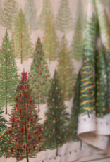 Italian Linen -Fairy Trees 100% Linen Tablecloth - 63" x 90"