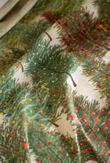 Italian Linen -Fairy Trees 100% Linen Tablecloth - 63" x 90"