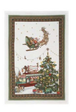 Italian Linen - Natalis Claus Kitchen Towel 20" x 28"