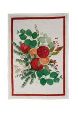 Italian Linen -Garland Glee Kitchen Towel (Red) 20" x 28"
