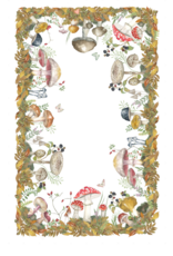 Italian Linen - Grifola Tablecloth - 67" x 67"
