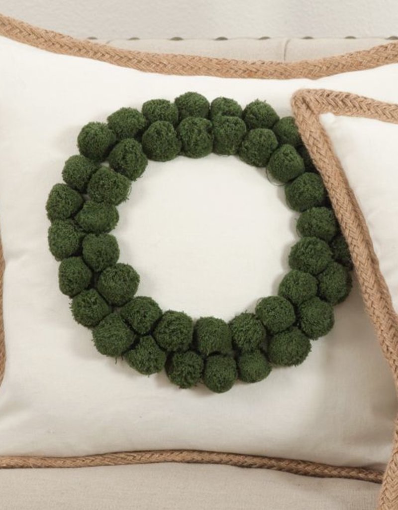 Beautiful Down Filled Wreath Pillow 18 X 18 European Splendor
