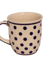 Mug - White w/ Blue Dots