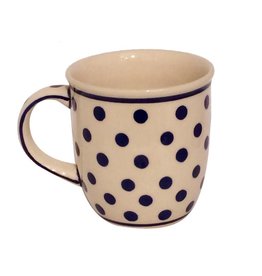 Mug - White w/ Blue Dots