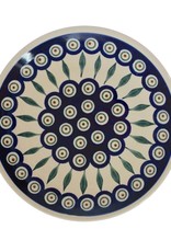 Salad Plate Peacock Pattern