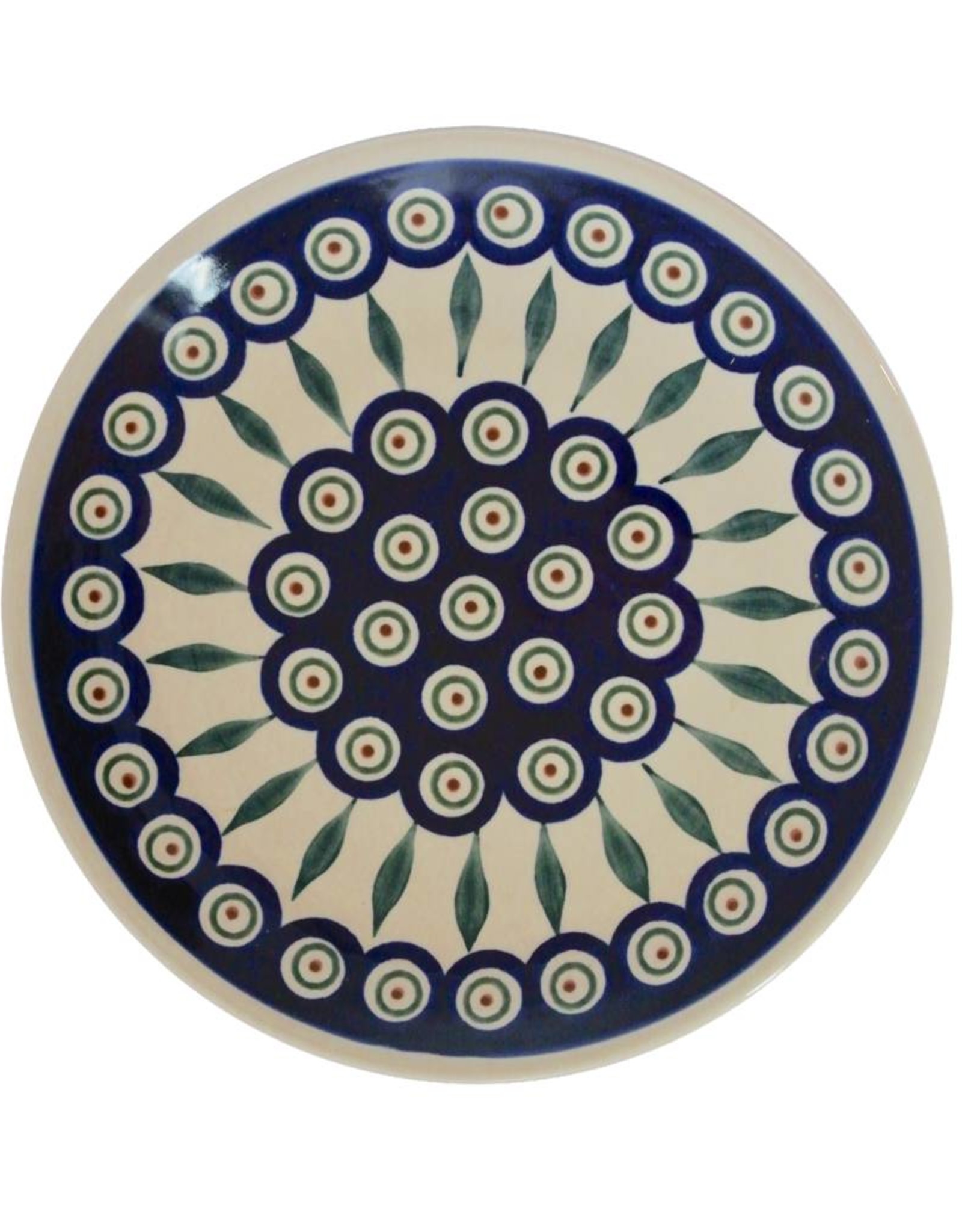 Salad Plate Peacock Pattern