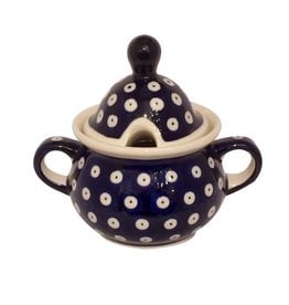 Sugar Bowl - Blue/White Dots