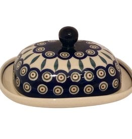 Butter Dish - Peacock - Double Stick