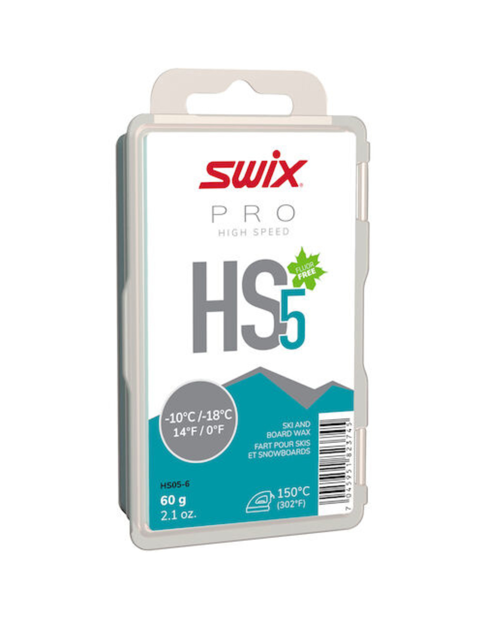 Swix Pro Hs5 Turquoise 60g Pioneer Midwest