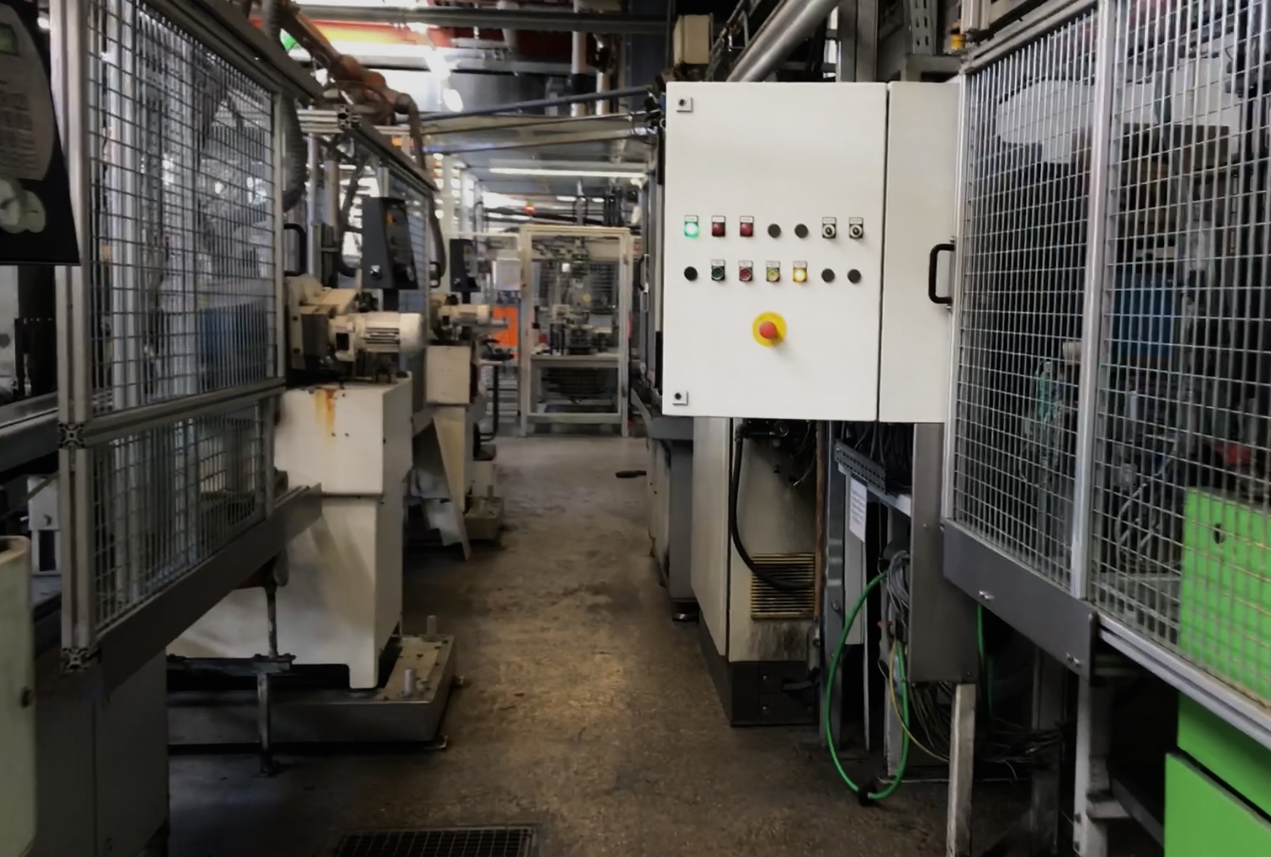 stonegrinding machines running at the ski production facility