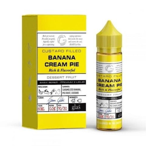 Glas Basix Banana Cream Pie 60ml 06mg Glas Basix Banana Cream Pie 60ml 06mg