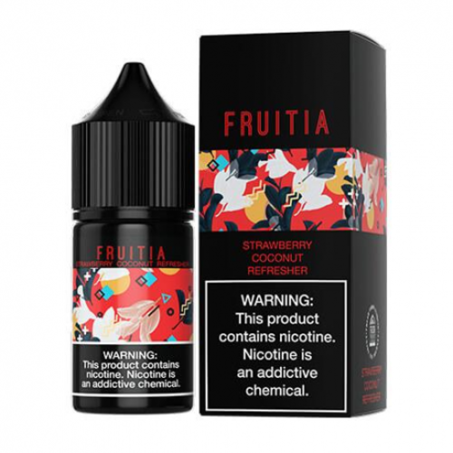 Fruitia Strawberry Coconut Refresher Nic Salt 30ml Fruitia Strawberry Coconut Refresher Nic Salt 30ml