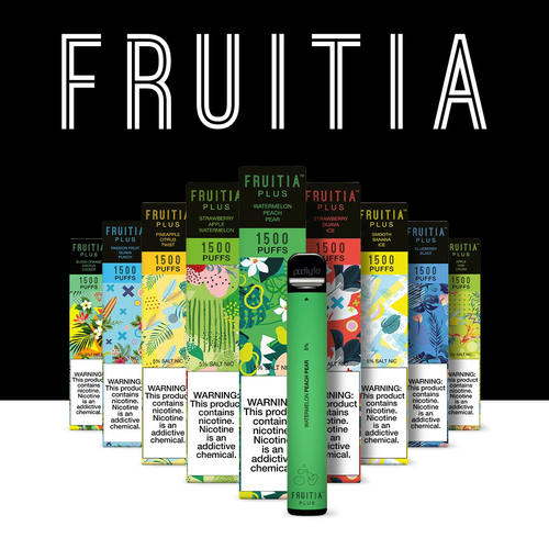 Fruitia Fruitia Disposable 1500 Puffs 5% Fruitia Fruitia Disposable 1500 Puffs 5%
