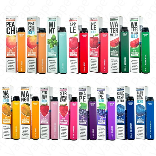 Helix Bar Helix Bar MAX Disposable 1500 Puffs 5% Helix Bar Helix Bar MAX Disposable 1500 Puffs 5%