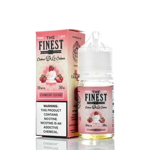 The Finest Creme De La Creme Collection - Strawberry Custard Salt 30ml The Finest Creme De La Creme Collection - Strawberry Custard Salt 30ml