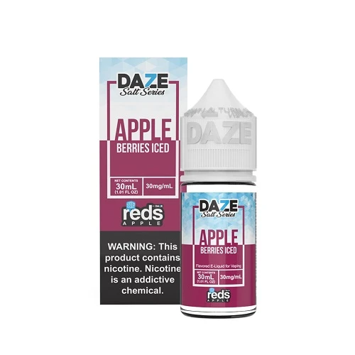 7 Daze Reds Apple Berries ICED Salt (Synthetic) 30mL 7 Daze Reds Apple Berries ICED Salt (Synthetic) 30mL