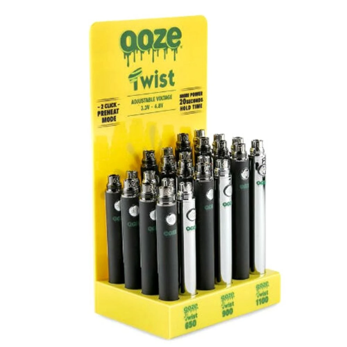 OOZE OOZE Twist Vape Battery 1100mah OOZE OOZE Twist Vape Battery 1100mah