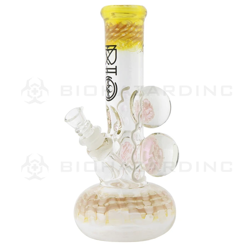 Biohazard BIO Worked Illuminati Three Flower Marble Bubble Water Pipe 9" Biohazard BIO Worked Illuminati Three Flower Marble Bubble Water Pipe 9"
