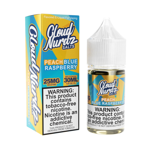 Cloud Nurdz Peach Blue Raspberry Iced Salts (TFN) 30mL Cloud Nurdz Peach Blue Raspberry Iced Salts (TFN) 30mL