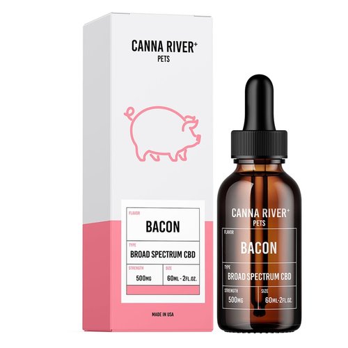 Canna River Broad Spectrum Bacon Pet CBD Tincture 60mL 500mg Canna River Broad Spectrum Bacon Pet CBD Tincture 60mL 500mg
