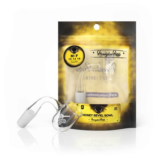 Honeybee Honey Bevel Bowl Banger 90-Degree Honeybee Honey Bevel Bowl Banger 90-Degree